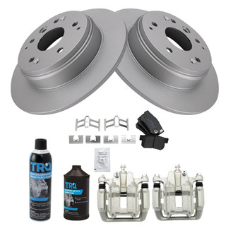 TRQ® - Rear Disc Brake Kit with Semi-Metallic Pads and Calipers