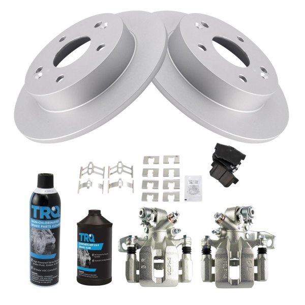 TRQ® - Rear Disc Brake Kit with Ceramic Pads and Calipers