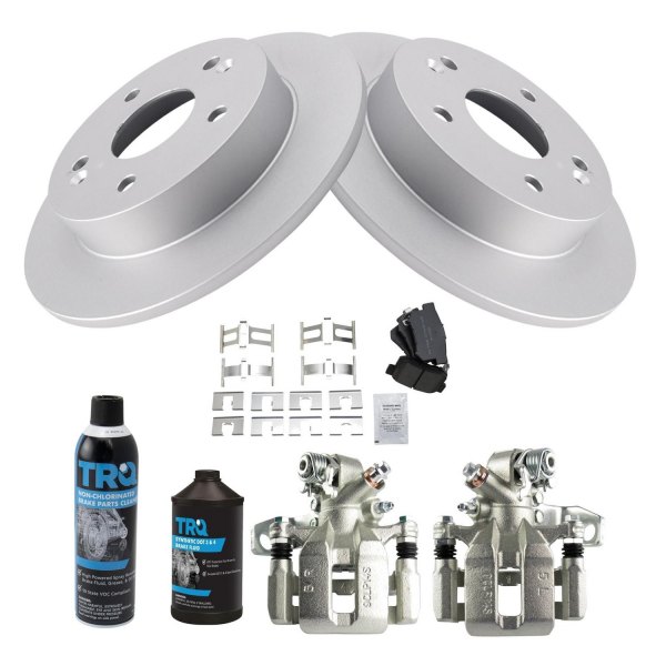 TRQ® - Rear Disc Brake Kit with Semi-Metallic Pads and Calipers