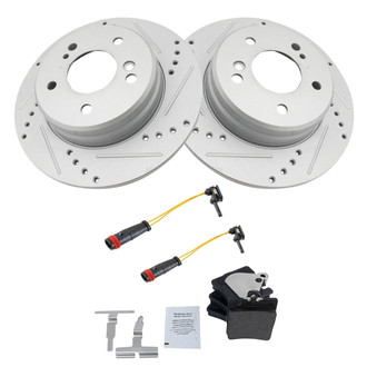 TRQ® - Performance Semi-Metallic Rear Brake Kit