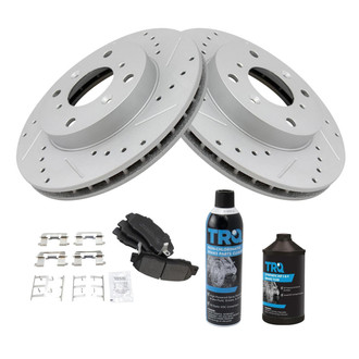 TRQ® - Performance Semi-Metallic Front Brake Kit