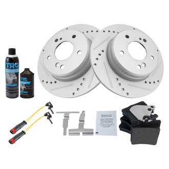 TRQ® - Performance Semi-Metallic Rear Brake Kit