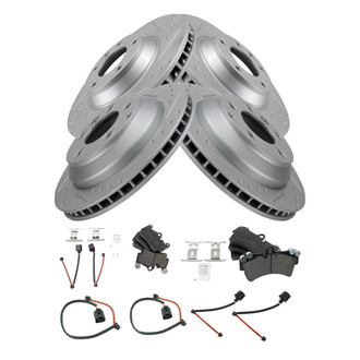 TRQ® - Performance Semi-Metallic Front and Rear Brake Kit