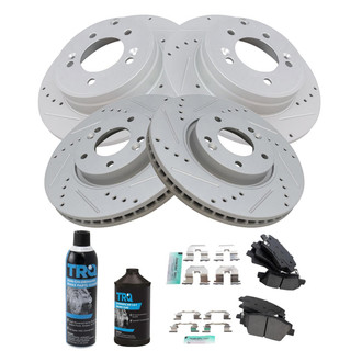 TRQ® - Performance Semi-Metallic Brake Kit