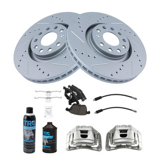 TRQ® - Performance Ceramic Front Brake Kit