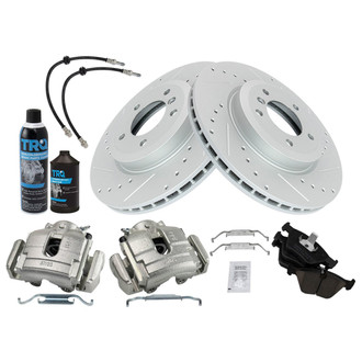 TRQ® - Performance Semi-Metallic Front Brake Kit