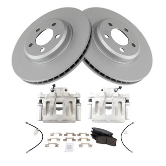 TRQ® - Front Disc Brake Kit with Ceramic Pads, Calipers and Hoses