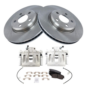 TRQ® - Front Disc Brake Kit with Ceramic Pads, Calipers and Hoses