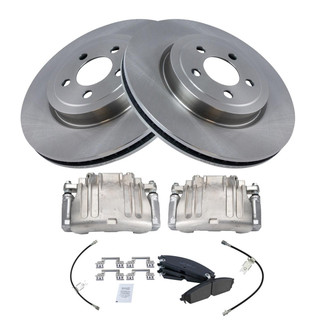 TRQ® - Front Disc Brake Kit with Ceramic Pads, Calipers and Hoses