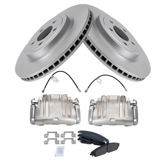 TRQ® - Front Disc Brake Kit with Ceramic Pads, Calipers and Hoses