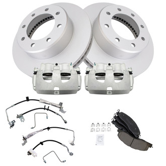 TRQ® - Performance Ceramic Brake Kit with Calipers and Hoses
