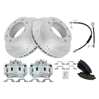 TRQ® - Performance Ceramic Brake Kit with Calipers and Hoses