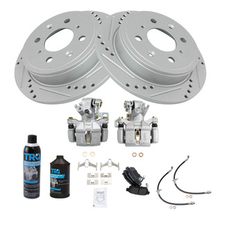 TRQ® - Performance Semi-Metallic Rear Brake Kit