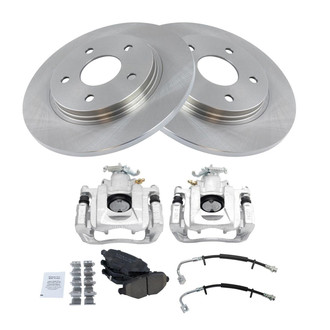 TRQ® - Disc Brake Kit with Ceramic Pads, Calipers and Hoses
