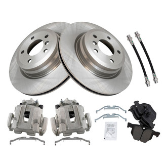 TRQ® - Performance Ceramic Brake Kit with Calipers and Hoses