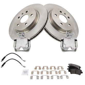 TRQ® - Performance Ceramic Brake Kit with Calipers and Hoses