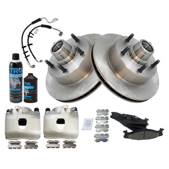 TRQ® - Performance Ceramic Brake Kit with Calipers and Hoses