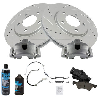 TRQ® - Performance Ceramic Front Brake Kit