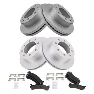 TRQ® - Performance Semi-Metallic Brake Kit