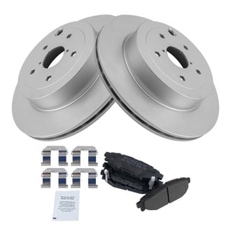 TRQ® BKA77667 - Performance Semi-Metallic Rear Brake Kit