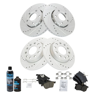 TRQ® - Performance Ceramic Front and Rear Brake Kit