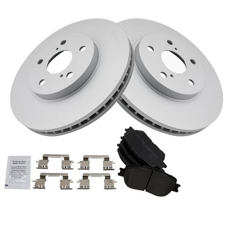 TRQ® - Front Disc Brake Kit with Semi-Metallic Pads