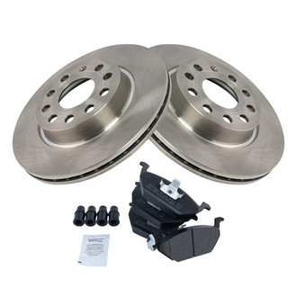 TRQ® - Front Disc Brake Kit with Semi-Metallic Pads