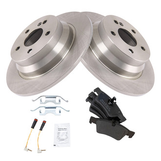TRQ® - Rear Disc Brake Kit with Semi-Metallic Pads
