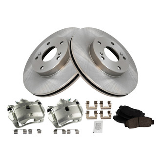 TRQ® - Front Disc Brake Kit with Ceramic Pads and Calipers