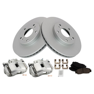 TRQ® - Front Disc Brake Kit with Ceramic Pads and Calipers