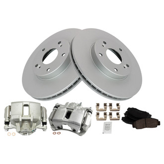 TRQ® - Front Disc Brake Kit with Ceramic Pads and Calipers