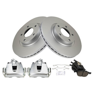 TRQ® - Front Disc Brake Kit with Semi-Metallic Pads and Calipers