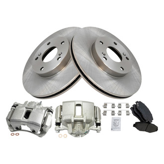 TRQ® - Front Disc Brake Kit with Ceramic Pads and Calipers