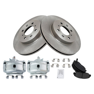 TRQ® - Disc Brake Kit with Semi-Metallic Pads and Calipers