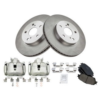 TRQ® - Front Disc Brake Kit with Ceramic Pads and Calipers