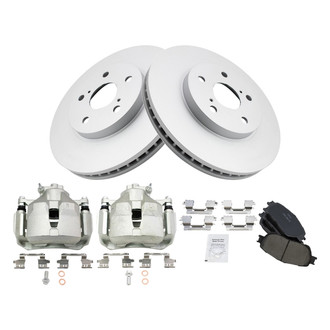TRQ® - Front Disc Brake Kit with Ceramic Pads and Calipers