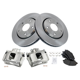 TRQ® - Disc Brake Kit with Semi-Metallic Pads and Calipers
