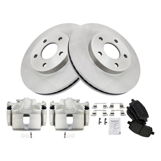 TRQ® - Front Disc Brake Kit with Ceramic Pads and Calipers