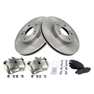 TRQ® - Front Disc Brake Kit with Ceramic Pads and Calipers