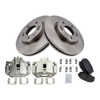 TRQ® - Front Disc Brake Kit with Ceramic Pads and Calipers