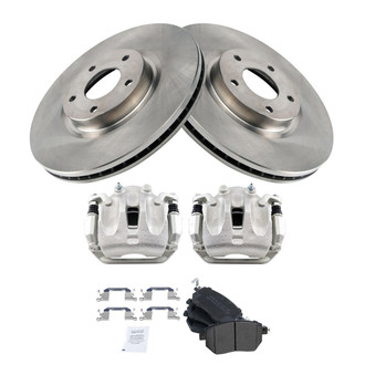TRQ® - Disc Brake Kit with Semi-Metallic Pads and Calipers