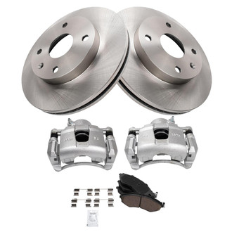 TRQ® - Front Disc Brake Kit with Ceramic Pads and Calipers