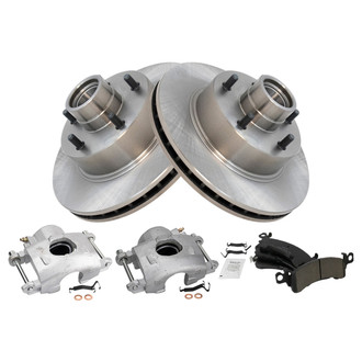 TRQ® - Front Disc Brake Kit with Ceramic Pads and Calipers
