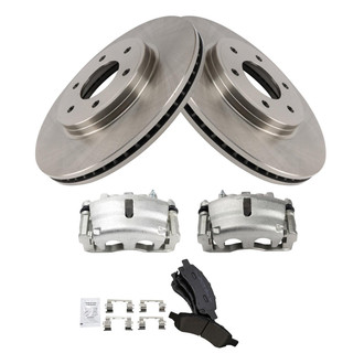 TRQ® - Disc Brake Kit with Semi-Metallic Pads and Calipers