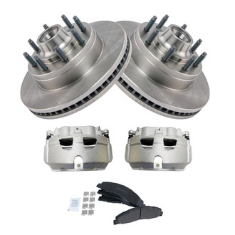 TRQ® - Disc Brake Kit with Semi-Metallic Pads and Calipers