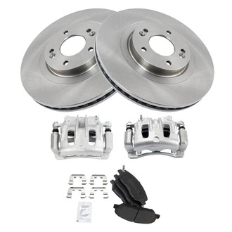 TRQ® - Disc Brake Kit with Semi-Metallic Pads and Calipers