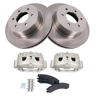TRQ® - Disc Brake Kit with Semi-Metallic Pads and Calipers