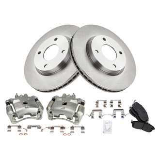 TRQ® - Front Disc Brake Kit with Ceramic Pads and Calipers