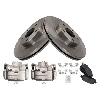 TRQ® - Front Disc Brake Kit with Ceramic Pads and Calipers