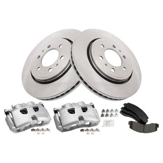 TRQ® - Disc Brake Kit with Semi-Metallic Pads and Calipers